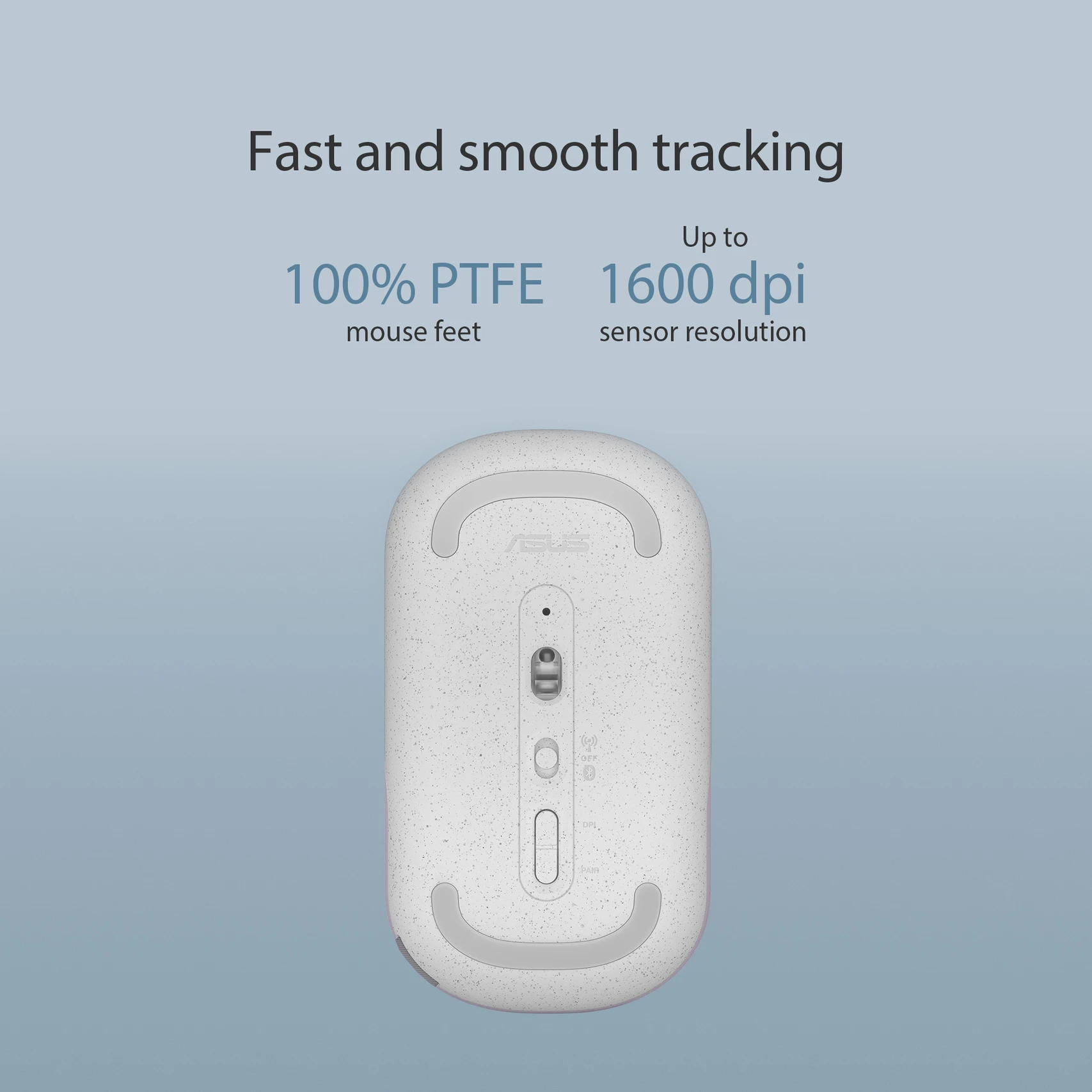 ASUS MD100 Marshmallow Wireless Ambidextrous Optical Mouse (Lilac Mist Purple, Brave Green) - Image 3