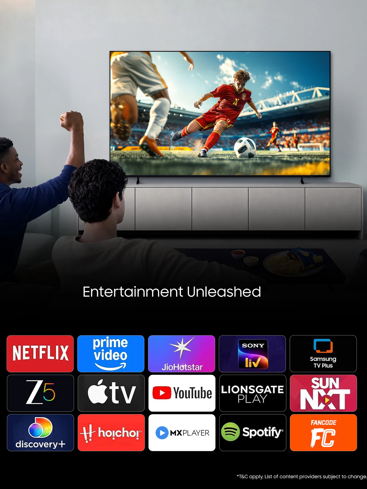 Samsung Crystal 4K Vision AI 108 cm (43 inch) Ultra HD (4K) LED Smart Tizen TV 2026 Edition with 30W Speakers 4K Upscaling HDR 10+ Football Mode Voice Assistance Remote Control PurColor Slim Look Samsung Knox Security 150+ Free Channels (UA43UE84AHULXL) - Image 2
