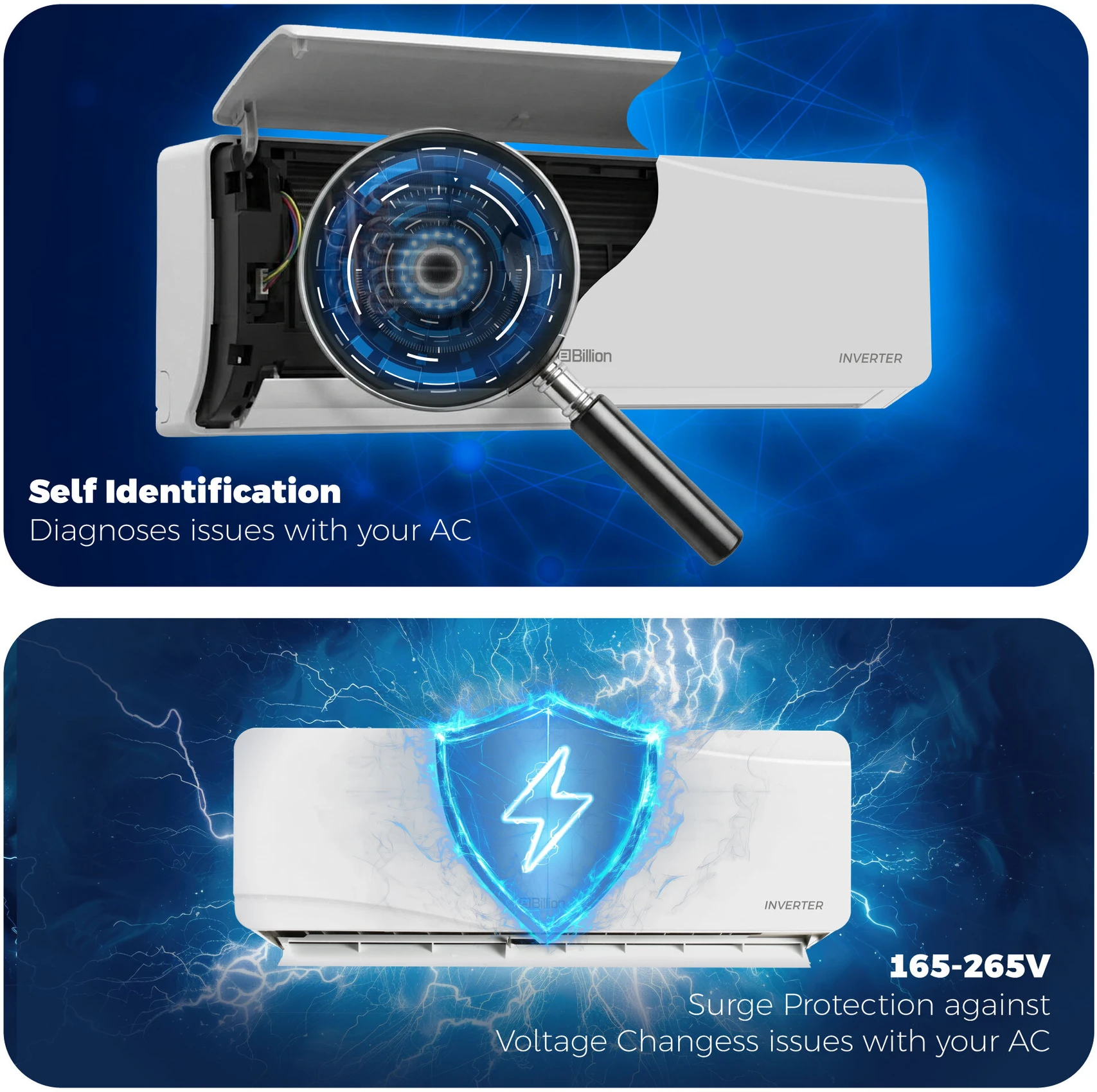 Billion 2026 Model 0.95 Ton 3 Star Split Inverter 5-in-1 Convertible with Turbo Cool Technology AC (103IPG26WBN, White) - Image 7